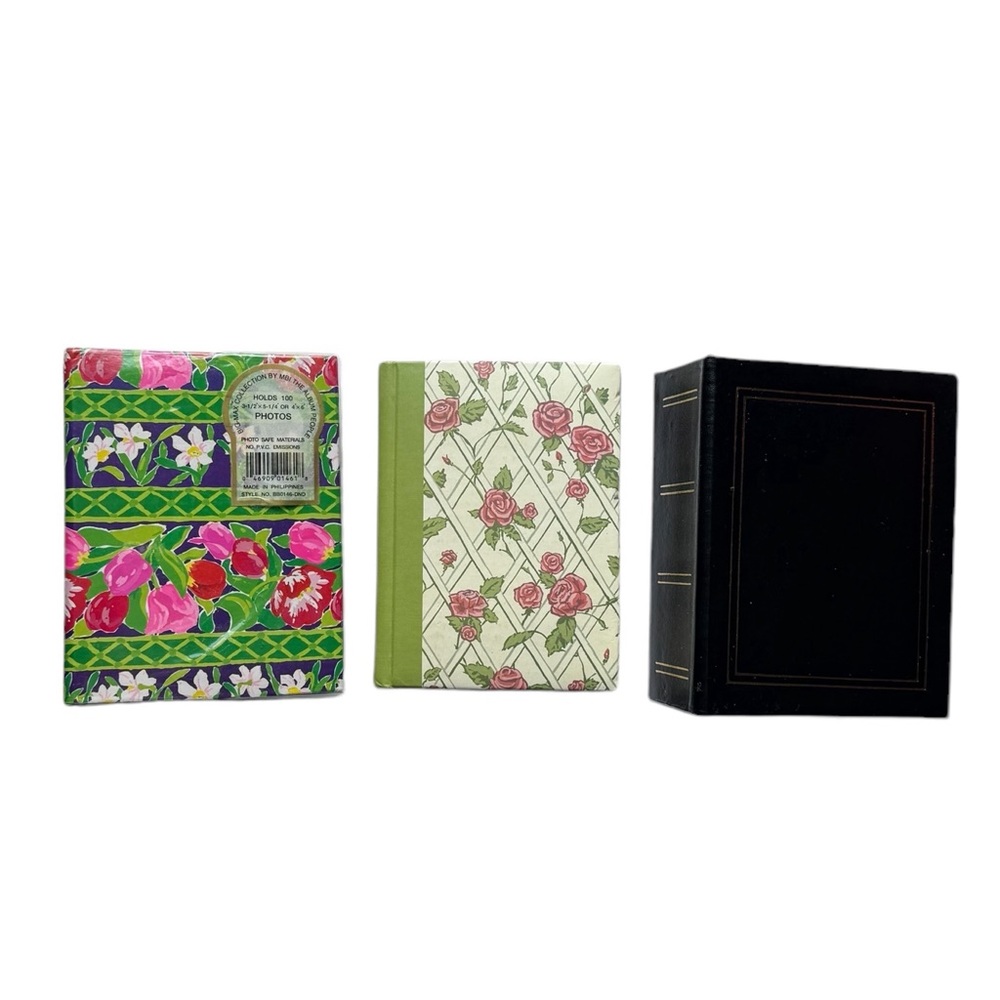 Collection of three photo albums all made with photo safe materials